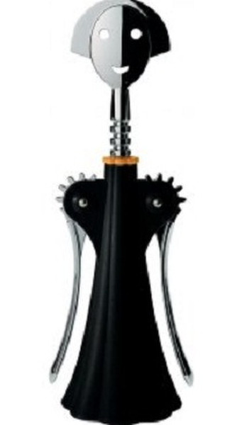 Alessi AAM01 B Wing corkscrew Schwarz Korkenzieher