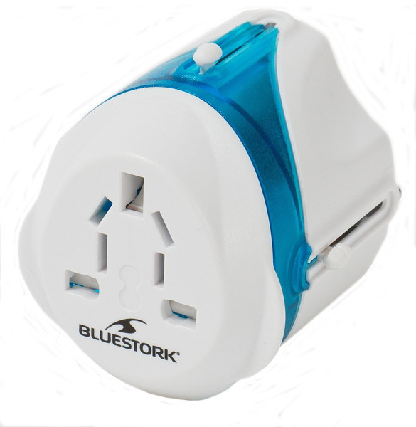 Bluestork BLU_TRAVELPLUG Blue,White power plug adapter