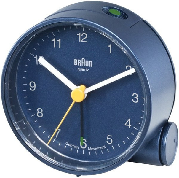 Braun BNC001BLBL Quartz table clock Rund Blau Tischuhr
