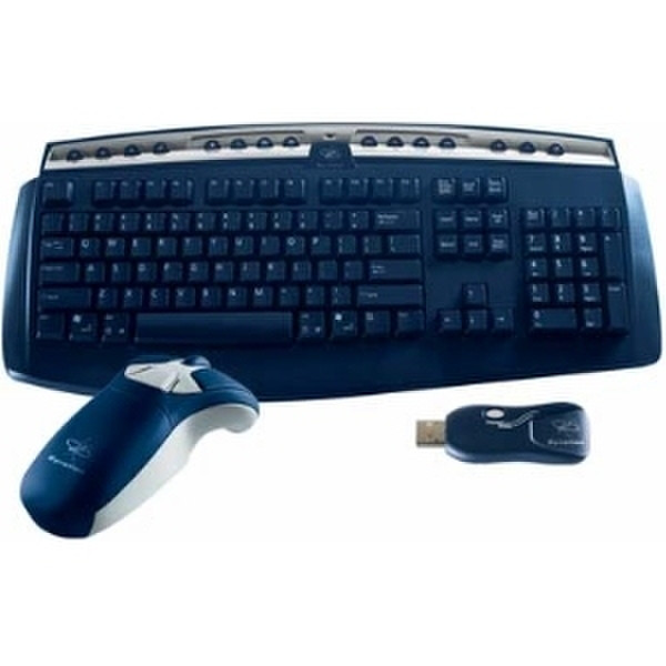 Gyration GO 2.4GHz Optical Air Mouse & Full-Size Keyboard Suite RF Wireless keyboard