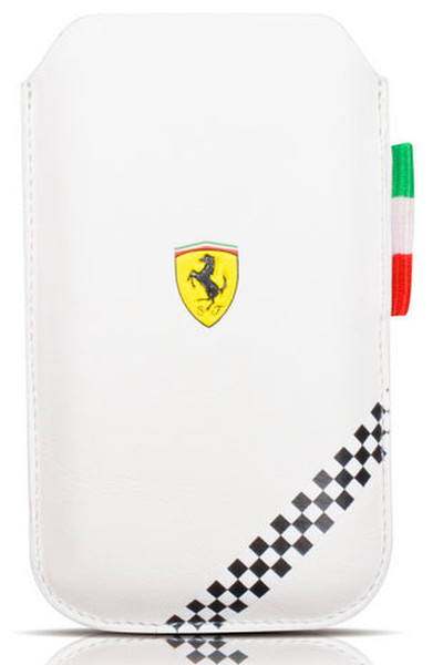 Ferrari FEFM051 Beuteltasche Weiß Handy-Schutzhülle