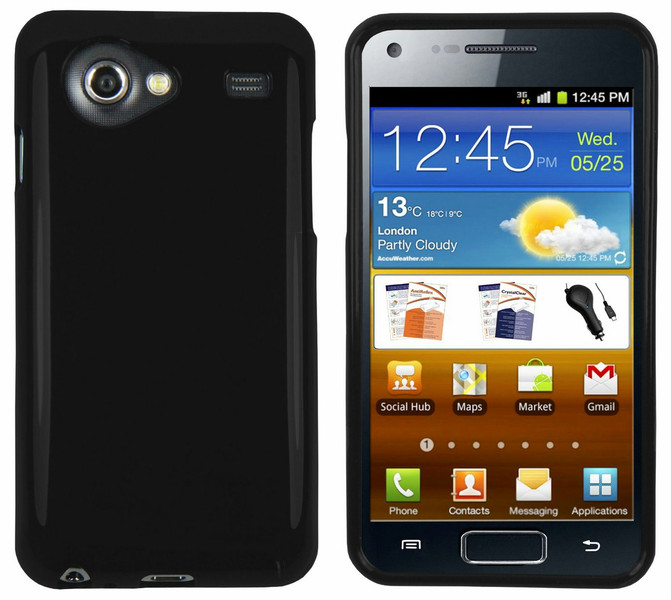 mumbi GALAXY-S-ADVANCE-HÜL Cover case Черный чехол для мобильного телефона