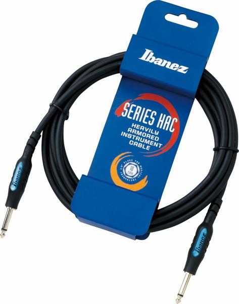 Ibanez HAC10 3m 6.35mm 6.35mm Schwarz, Edelstahl Audio-Kabel