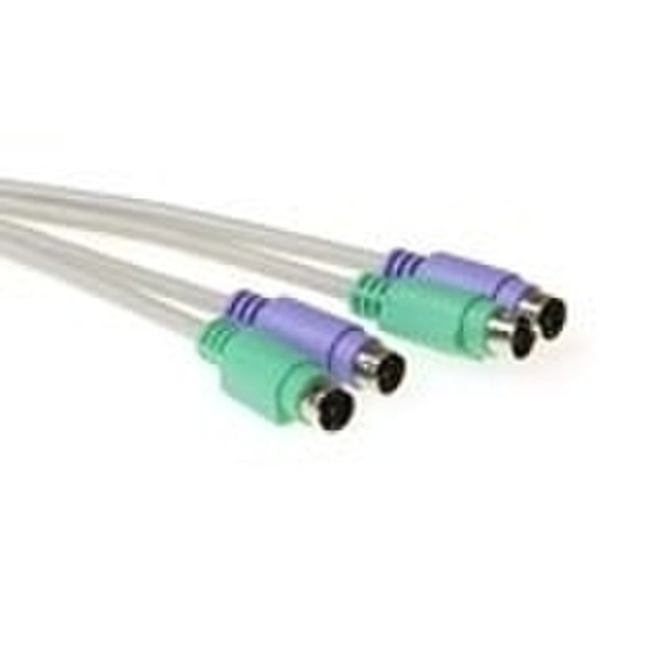 Advanced Cable Technology PS/2 Keyboard/Mouse Twin connection cable, 5.0m 5м кабель PS/2