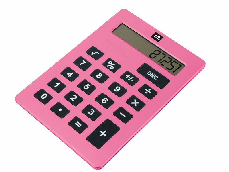 Wanted HK708PI Настольный Basic calculator Розовый калькулятор