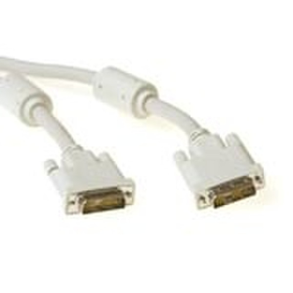 Advanced Cable Technology DVI-I Single Link connection cable, M - M, Ivory 5.0m 5m DVI-I DVI-I DVI-Kabel