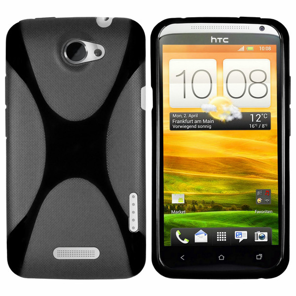 mumbi HTC-ONE-X+-HÜLLE Cover case Schwarz Handy-Schutzhülle