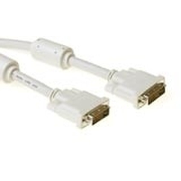 Advanced Cable Technology DVI-I Dual Link connection cable, M -M, Ivory 5.0m 5m DVI-I DVI-I DVI-Kabel