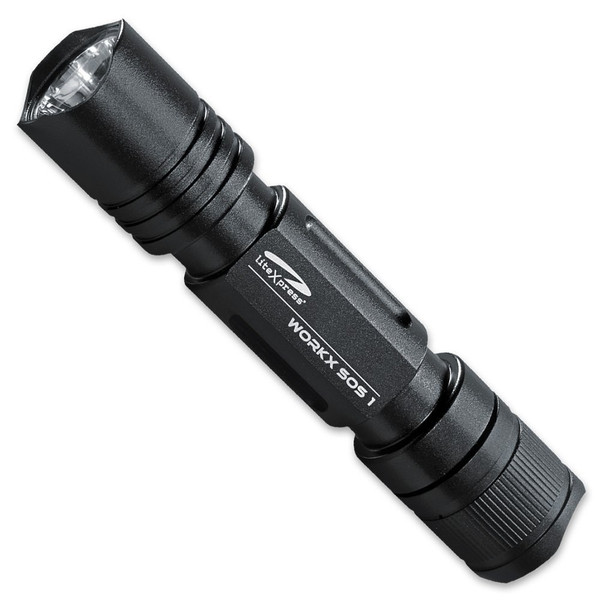 liteXpress Workx SOS 1 Hand flashlight LED Black
