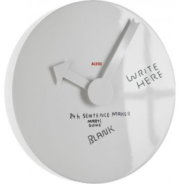 Alessi MGU02 1 Circle White wall clock