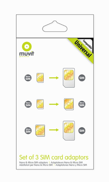Muvit MUMIC0003 SIM card adapter SIM-/Memory-Card-Adapter