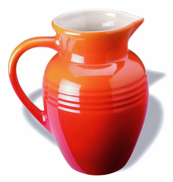 Le Creuset 91008022090000 - Jarra de cerámica (22 cm), color rojo 2.1L