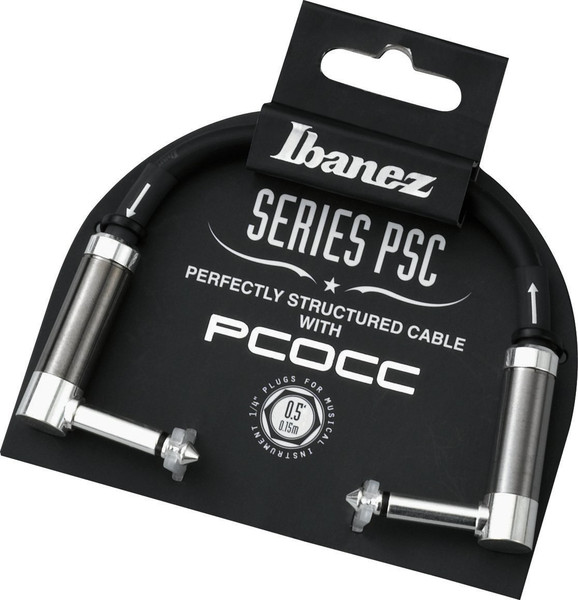 Ibanez PSC05LL 0.15m 6.35mm 6.35mm Schwarz, Edelstahl Audio-Kabel