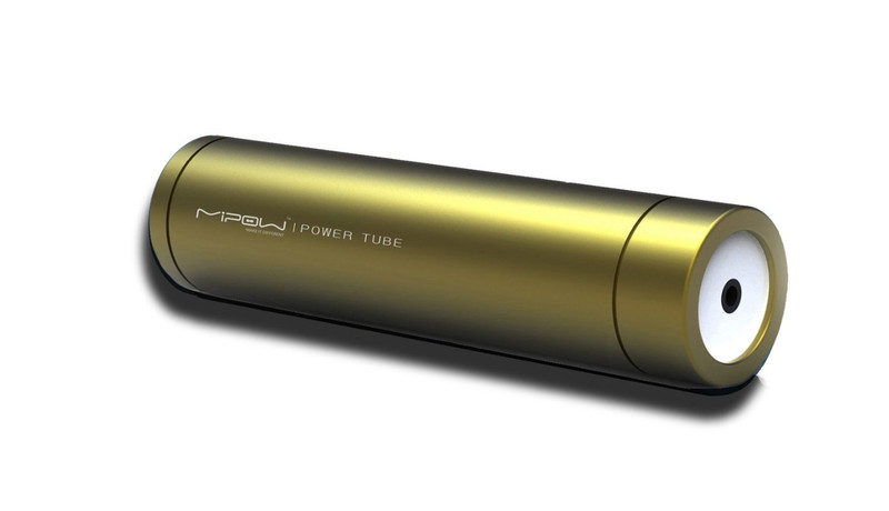 MiPow PowerTube Lithium-Ion (Li-Ion) 2200mAh Gold