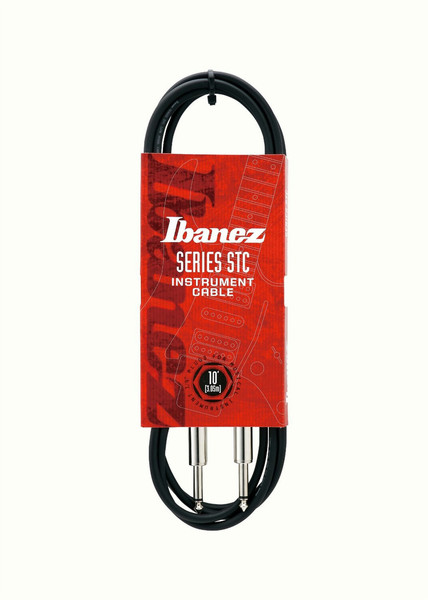 Ibanez STC10 3m 6.35mm 6.35mm Black,Stainless steel