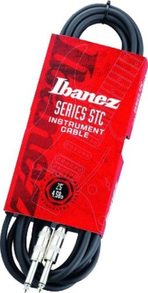 Ibanez STC25 7.6m 6.35mm 6.35mm Black,Stainless steel
