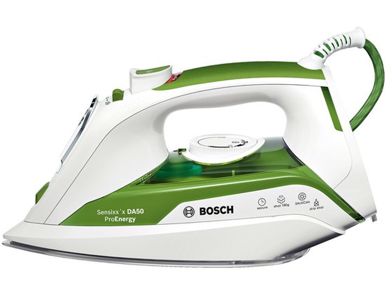 Bosch Sensixx'x DA50 Steam iron 2400W Green,White