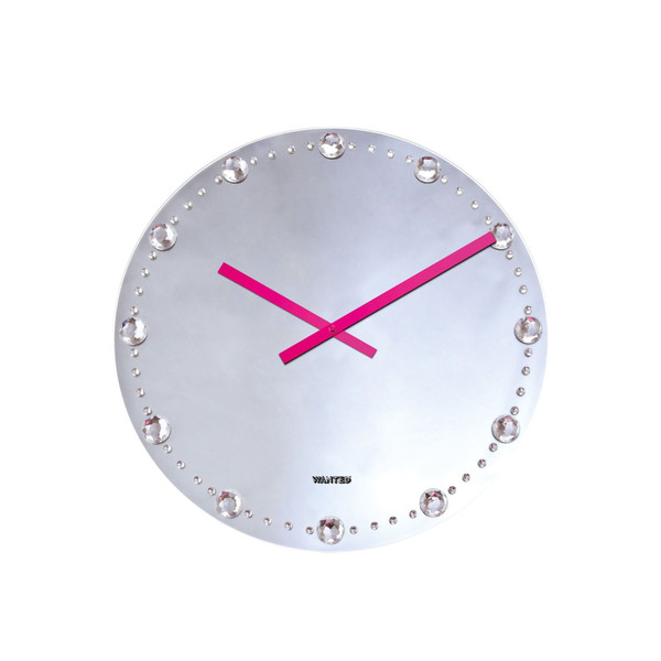 Wanted WA0276 Circle Mirror,Pink wall clock
