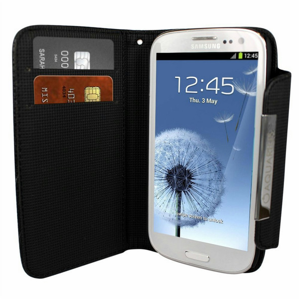 Aquarius WCSAI9300MEBK Wallet case Black mobile phone case