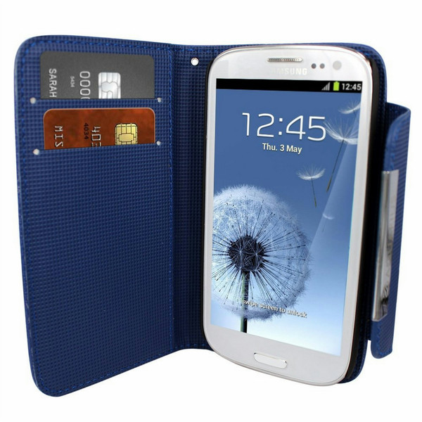 Aquarius WCSAI9300MEBL Wallet case Blue mobile phone case