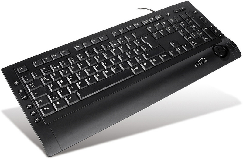 SPEEDLINK Silent Keystroke, black, UI USB QWERTZ Черный клавиатура