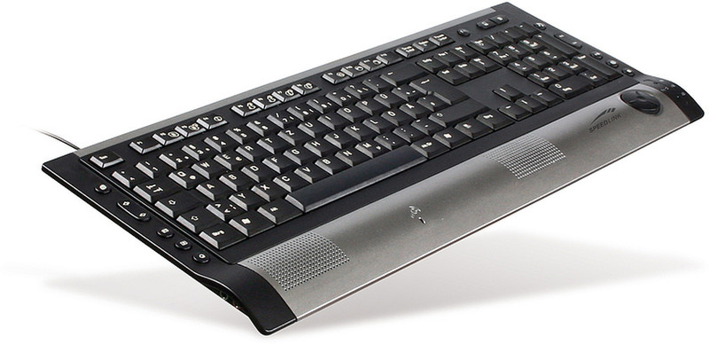 SPEEDLINK Silent Keystroke VoIP, grey, UI USB QWERTZ Серый клавиатура