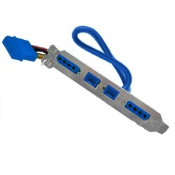 AC Ryan Backy Combo, UVBlue Molex Molex, Fan Blue cable interface/gender adapter