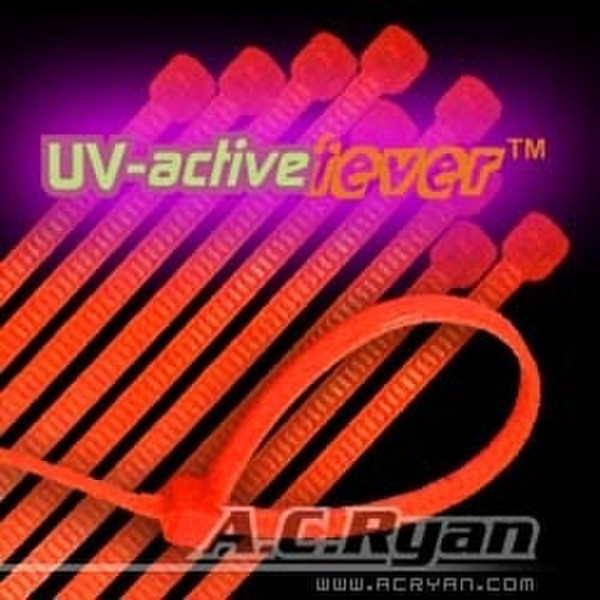 AC Ryan Cable Ties 10pcs UVRed Красный стяжка для кабелей