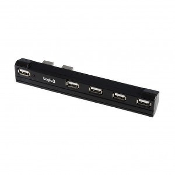 Logic3 PS3 USB Port Expander 480Мбит/с Черный хаб-разветвитель