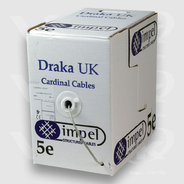 Videk Draka 4 Pair Solid Cat5e UTP Cable - Yellow 305m 305m Gelb Netzwerkkabel