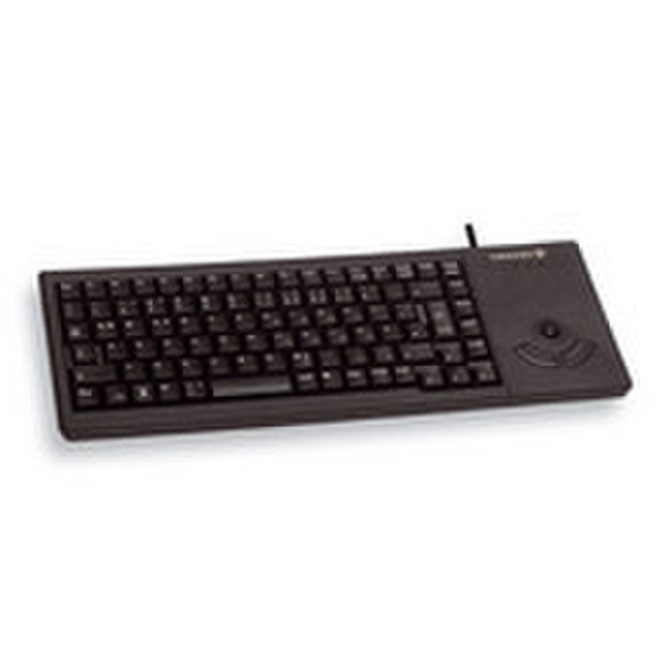 Cherry XS Trackball Keyboard PS/2 QWERTZ Black keyboard