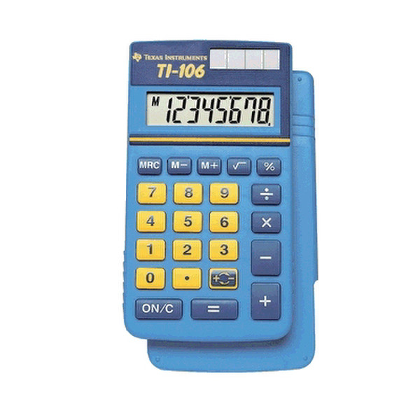 Texas Instruments TI-106 Карман Basic calculator Синий
