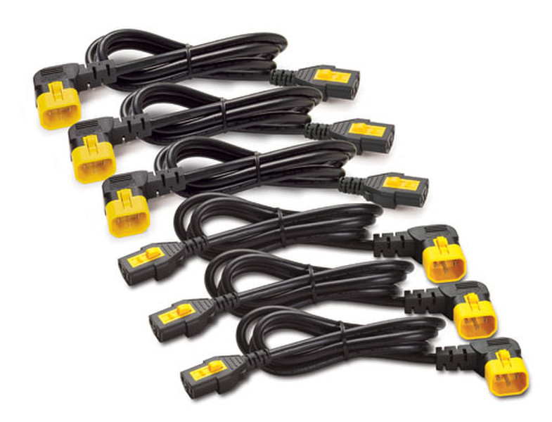 APC AP8702R-WW 0.6m C13 coupler C14 coupler Yellow,Black power cable