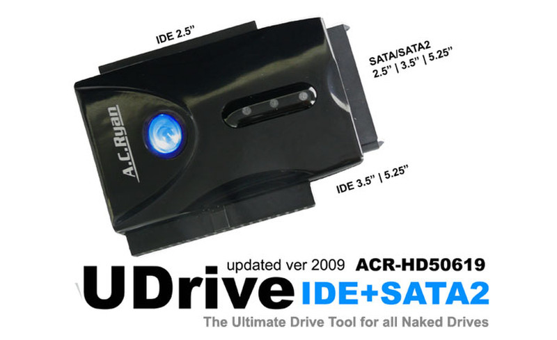 AC Ryan UDrive IDE+SATA2 - USB Drive Converter 2.5