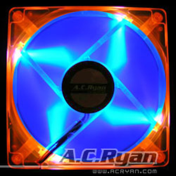 AC Ryan Blackfire4 UV LEDFan - 92mm UVOrange-Blue / 4x UV LED - ACR-BF8928