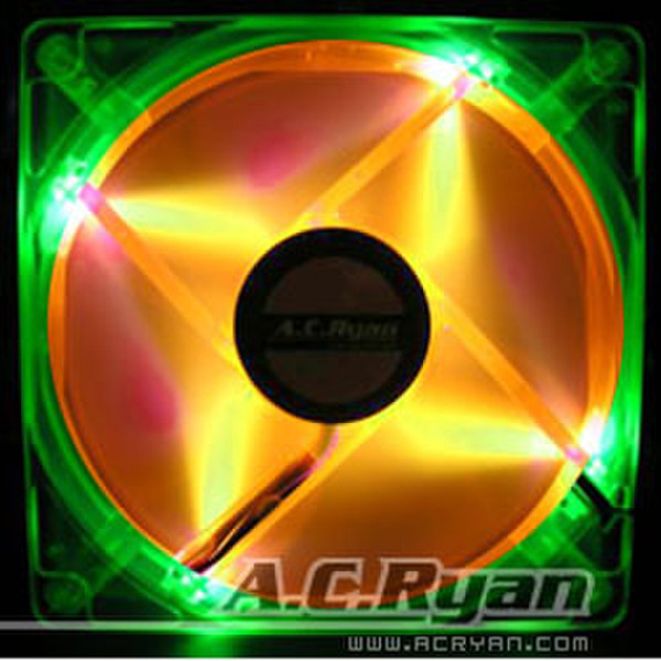 AC Ryan Blackfire4 UV LEDFan - 80mm UVGreen-Orange / 4x UV LED - ACR-BF8829