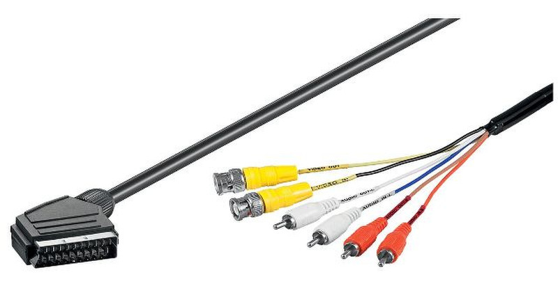 1aTTack 7500688 1.5м SCART (21-pin) Разноцветный адаптер для видео кабеля
