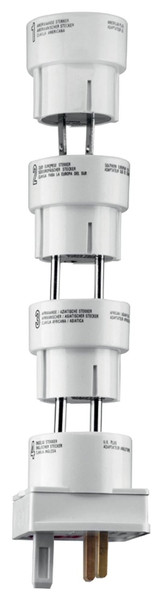 1aTTack 7510438 Universal Type C (Europlug) White power plug adapter