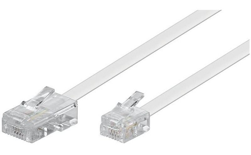 1aTTack 7930618 15m Transparent,White telephony cable
