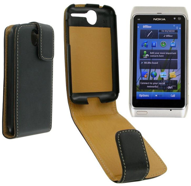 Case-It PEN8BKA Flip case Black mobile phone case