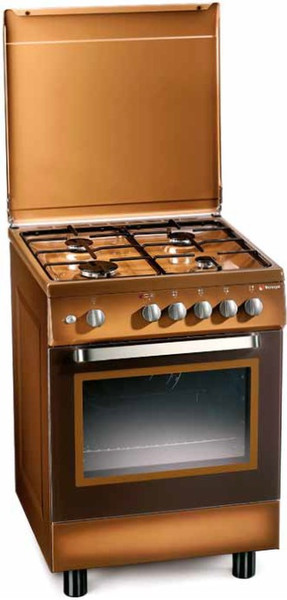 Tecnogas D 62 CS Freistehend Gas hob Braun