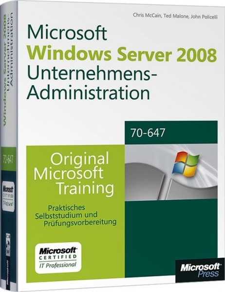 Microsoft Server 2008 Unternehmensadministration f/ Examen 70-647 German software manual