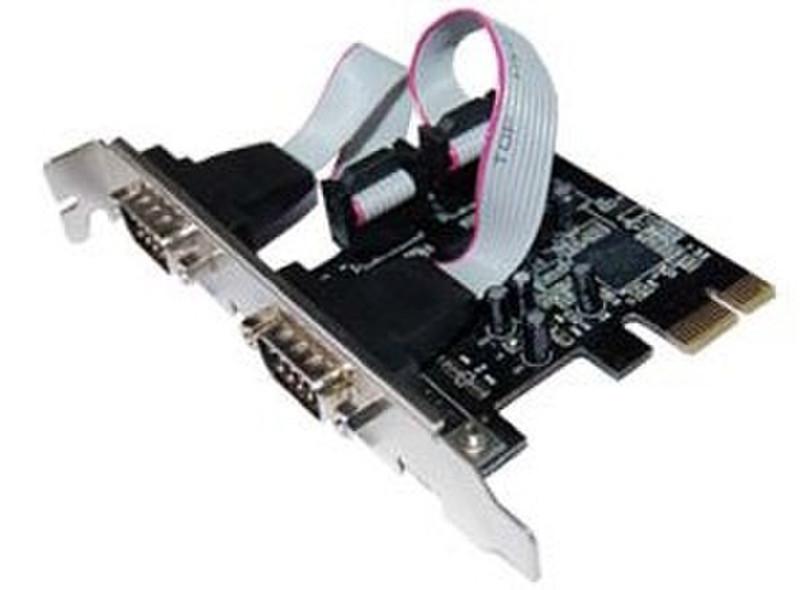 Longshine 2-port Serial PCIe Card Последовательный интерфейсная карта/адаптер