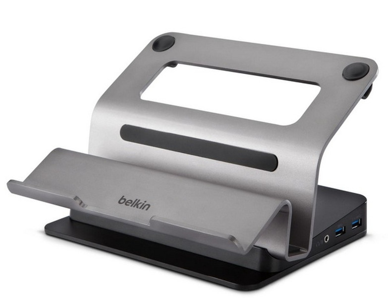 Belkin B2B044-C00 USB 3.0 (3.1 Gen 1) Type-A Черный, Серый док-станция для ноутбука