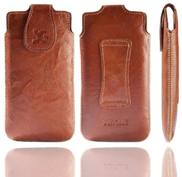 Suncase 41749846 Pull case Brown MP3/MP4 player case