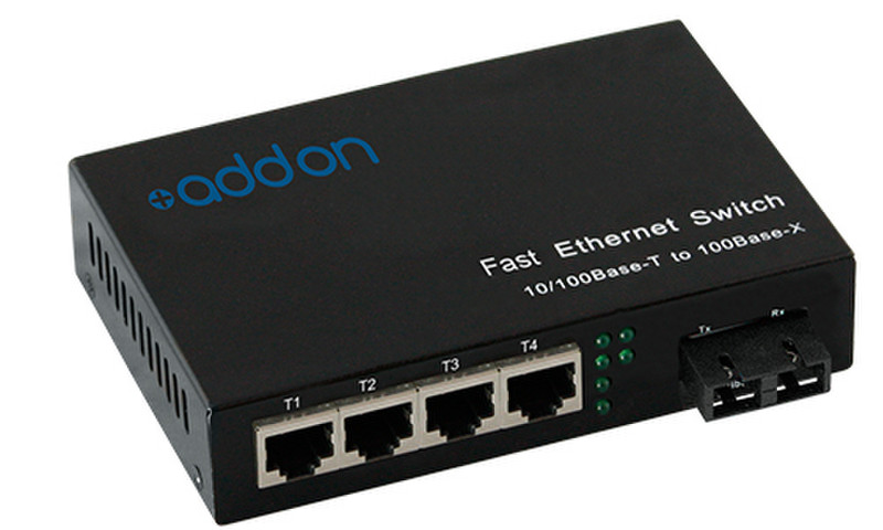 Add-On Computer Peripherals (ACP) AO-FES-41-2SC Unmanaged Fast Ethernet (10/100) Black network switch