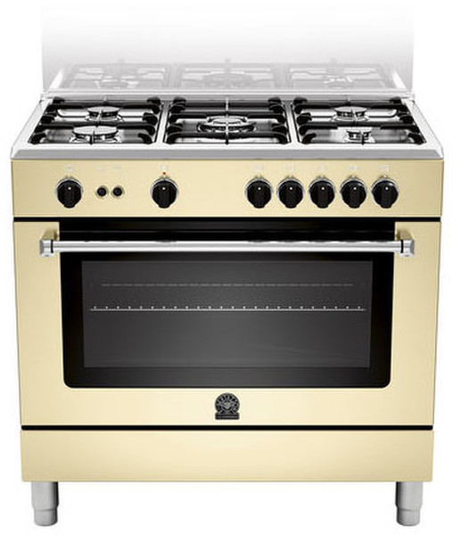 Bertazzoni AM 9 5C 71 C CR Freistehend Gas hob Cremefarben Küchenherd