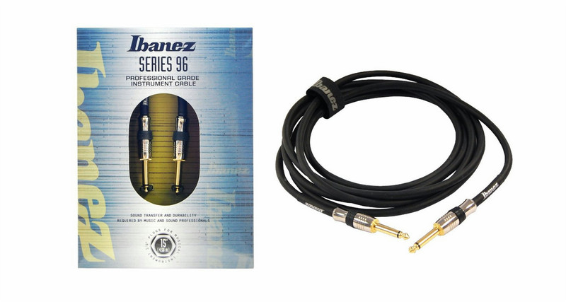 Ibanez NSC15 4.5m 6.35mm 6.35mm Schwarz, Edelstahl Audio-Kabel