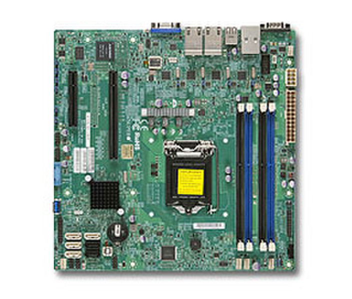 Supermicro X10SLM+-LN4F Intel C224 Socket H3 (LGA 1150) Микро ATX материнская плата для сервера/рабочей станции
