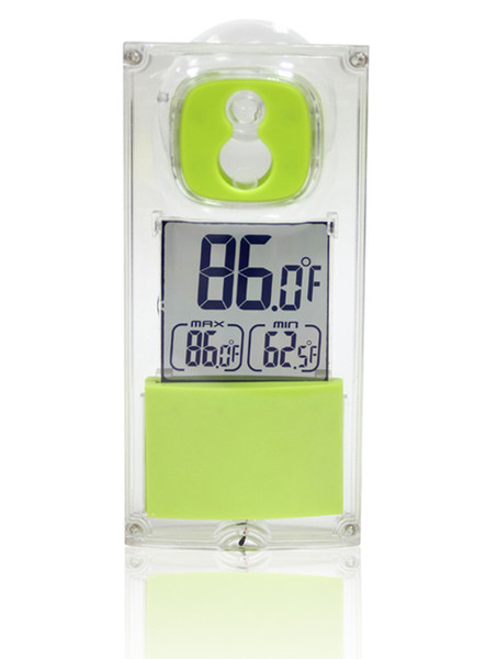 P3 International P0260 В помещении / на открытом воздухе Electronic environment thermometer Зеленый, Прозрачный